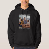 Fotoherinnering Custom Hoodie met uw tekst (Voorkant)