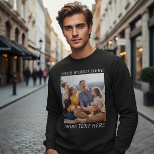 Fotoherinnering Custom Sweatshirt met uw tekst
