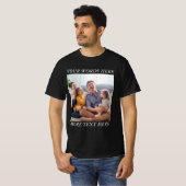 Fotoherinnering Custom T-shirt met uw tekst (Voorkant volledig)