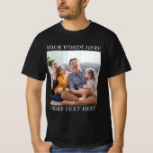 Fotoherinnering Custom T-shirt met uw tekst (Voorkant)