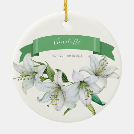 Fotoherinnering Keramisch Ornament (Achterkant)