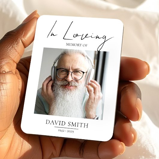 Fotoherinnering voor opa sympathiegeschenk magneet