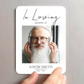 Fotoherinnering voor opa sympathiegeschenk magneet