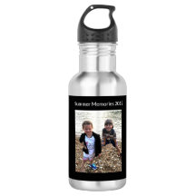 Fotoherinneringen aangepaste waterflacon