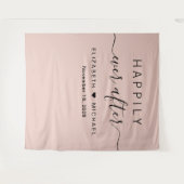 Fotohoekje Blush Roze 'Happily Ever After' Wandkleed (Voorkant (horizontaal))