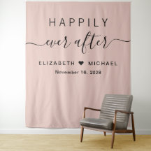 Fotohoekje Blush Roze 'Happily Ever After'