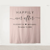 Fotohoekje Blush Roze 'Happily Ever After' Wandkleed (Voorkant)