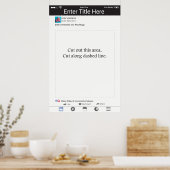 Fotohokje Accessoire Frame Social Media Ontwerp Poster (Keuken)