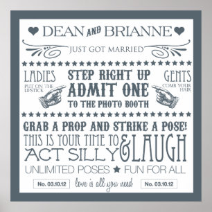 Fotohokje Bebording (40x40) Poster