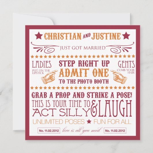 Fotohokje Bebording Kaart (Achterkant)