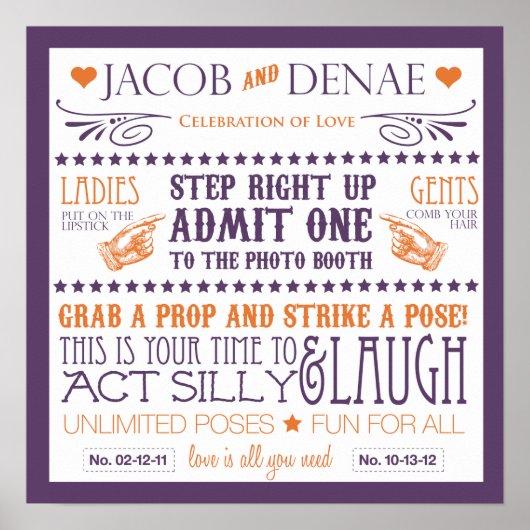 Fotohokje Bebording Poster (Voorkant)