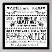 Fotohokje Bebording Poster (Voorkant)