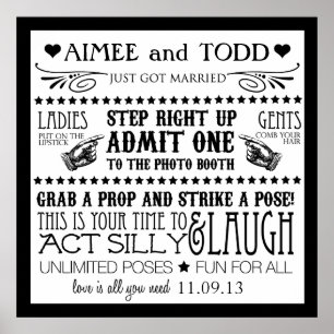 Fotohokje Bebording Poster