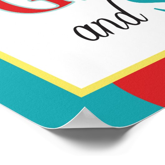 Fotohokje Bord Carnaval Circus Verjaardag R Poster (Hoek)