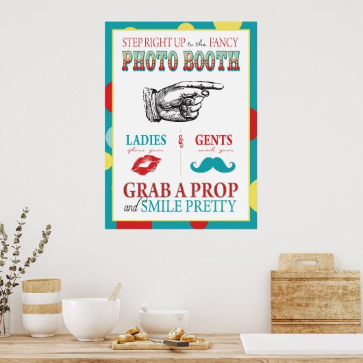 Fotohokje Bord Carnaval Circus Verjaardag R Poster (Keuken)