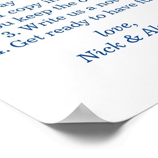 fotohokje bord poster (Hoek)