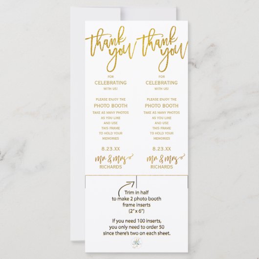 Fotohokje Frame Inserts | Brush Script-Nepfolie (Voorkant)