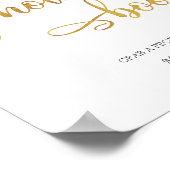 "Fotohokje" Goud Wit Trendy Trouw Teken Poster (Hoek)