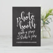 Fotohokje Hashtag Betaalbaar Schoolbord Bord Kaart (Staand voorkant)