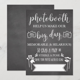 Fotohokje Hashtag Trouwfeest Bord Kaart