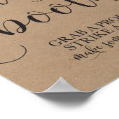 Fotohokje Huwelijk Bord- Pak een Prop en Sla een H Poster (Hoek)