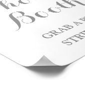 Fotohokje Huwelijk Bord Roze Waterverf Bloemen Poster (Hoek)