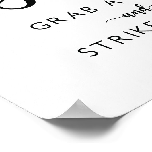 Fotohokje Huwelijksbord | Modern kalligrafie Poster (Hoek)