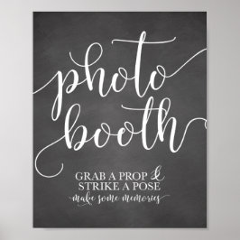 Fotohokje Huwelijksbord- Pak een rekwisiet en neem Poster