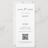 Fotohokje Old Money Bruiloft Save The Date (Achterkant)
