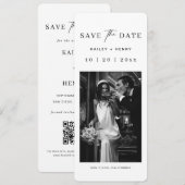 Fotohokje Old Money Bruiloft Save The Date (Voorkant / Achterkant)
