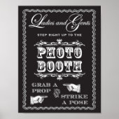 Fotohokje Poseer Teken Poster (Voorkant)