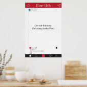 Fotohokje Prop Frame Poster Social Media Design (Keuken)