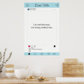 Fotohokje Prop Frame Poster Social Media Design (Keuken)