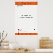 Fotohokje Prop Frame Poster Social Media Ontwerp (Keuken)