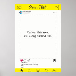 Fotohokje Prop Kader Poster Sociaal Media Design