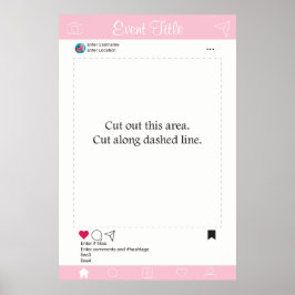 Fotohokje Prop Kader Poster Sociaal Media Ontwerp