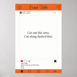 Fotohokje Prop Kader Poster Sociaal Media Ontwerp