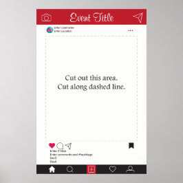 Fotohokje Prop Kader Poster Sociaal Media Ontwerp