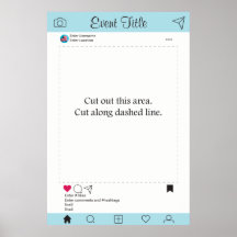 Fotohokje Prop Kader Poster Sociaal Media Ontwerp