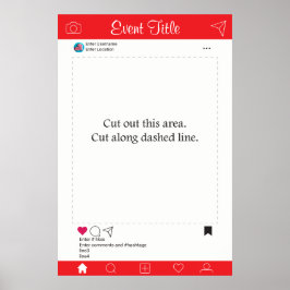 Fotohokje Prop Kader Poster Social Media Design