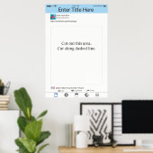 Fotohokje Prop Kader Poster Sociale Media (Thuiskantoor)
