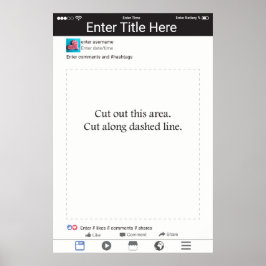 Fotohokje Prop Kader Social Media Design Poster