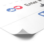 Fotohokje Rekwisieten Frame Poster Sociale Media (Hoek)