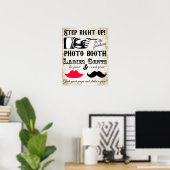 fotohokje stap naar rechts trouwposter poster (Thuiskantoor)