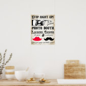 fotohokje stap naar voren trouwposter poster (Keuken)