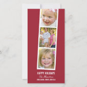 Fotohokje stijl Kerst fotokaart Feestdagenkaart (Voorkant)