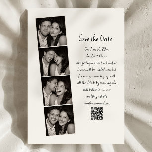 Fotohokje Streep Handgeschreven Script Bruiloft Pl Save The Date