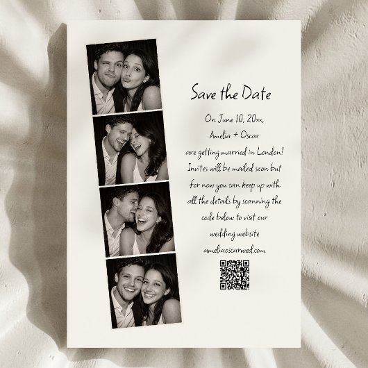 Fotohokje Streep Handgeschreven Script Bruiloft Pl Save The Date