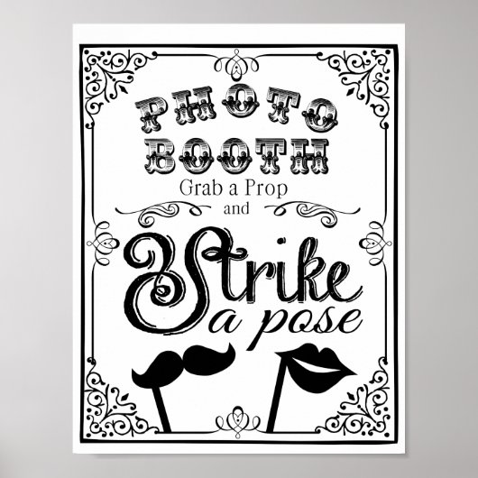 FOTOHOKJE trouw- of feestbord Poster (Voorkant)