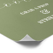 Fotohokje Trouw Sage Groene Bord  Poster (Hoek)